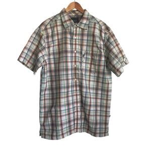 Vintage Phat Farm Mens Shirt XL‎ Texture Plaid Button Up Retro Y2K Casual Preppy